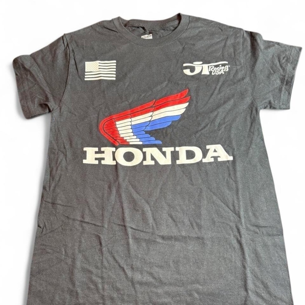 Honda Racing USA JT Racing Graphic TShirt Black Small Unisex Motocross Wing Logo